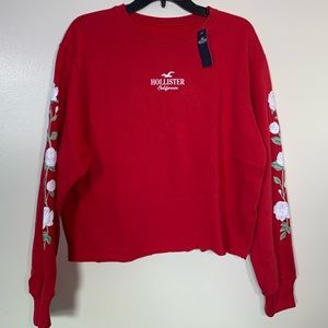 Hollister Crop Boyfriend Crewneck Sweatshirt